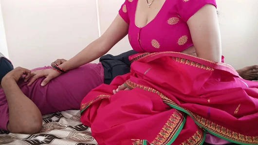 Wife Come house, woke up husband by sucking his cock and then quenched her pussy thirst