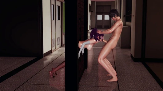 Ateşli risa çoraplı 3 boyutlu hentai - frenulum yalama, ıslak büyük memeli meme sikişi, duvar deliği ağzı sikişi boşalma