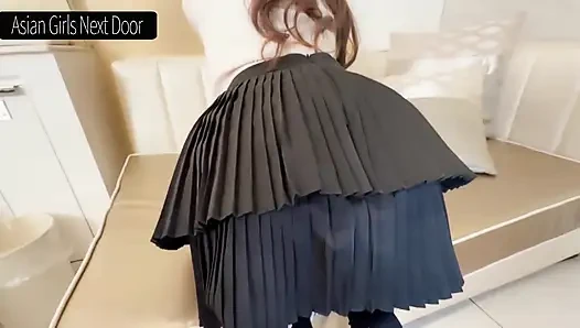 Güçlü kıvrımlı minyon, üst düzey güzellik tutkulu dölleme karşılaşma anı 1.