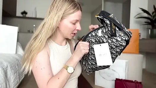 Findom luxury alışveriş vurgun 12k $ ağır boşaltma