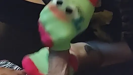 #2 Disney Sockjob Sock Footjob - Chip Sock Job - Cartoon Sock Handjob Cum