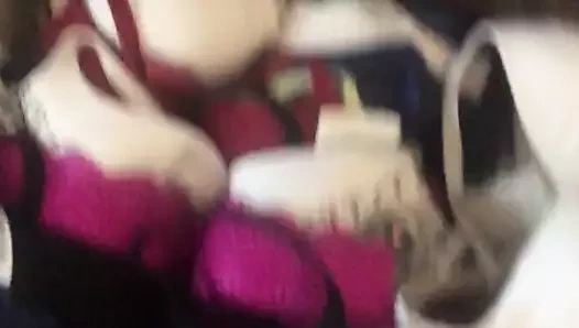 külot ile karısının sutyen çekmecesinde mastürbasyon