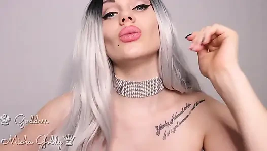 ASMR ve göz teması! Büyüleyici ve boşalmasına izin verilmiyor!