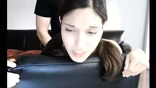 Cam kız ve partner gerçekleştirmek ve boşalmak