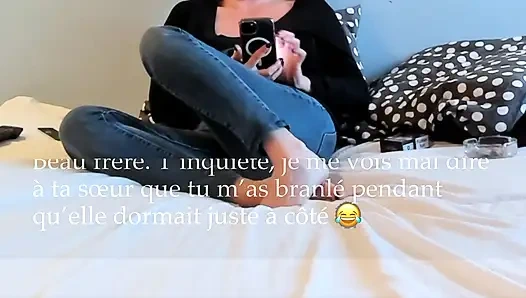 Kayınbiraderim beni sikti, prezervativi çıkardım ki orospu vajinama sıksın.