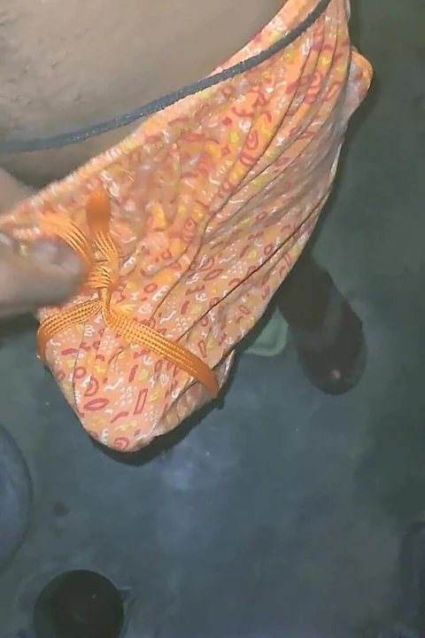 Young Boy From Village Fists Indian Gay in Bathroom