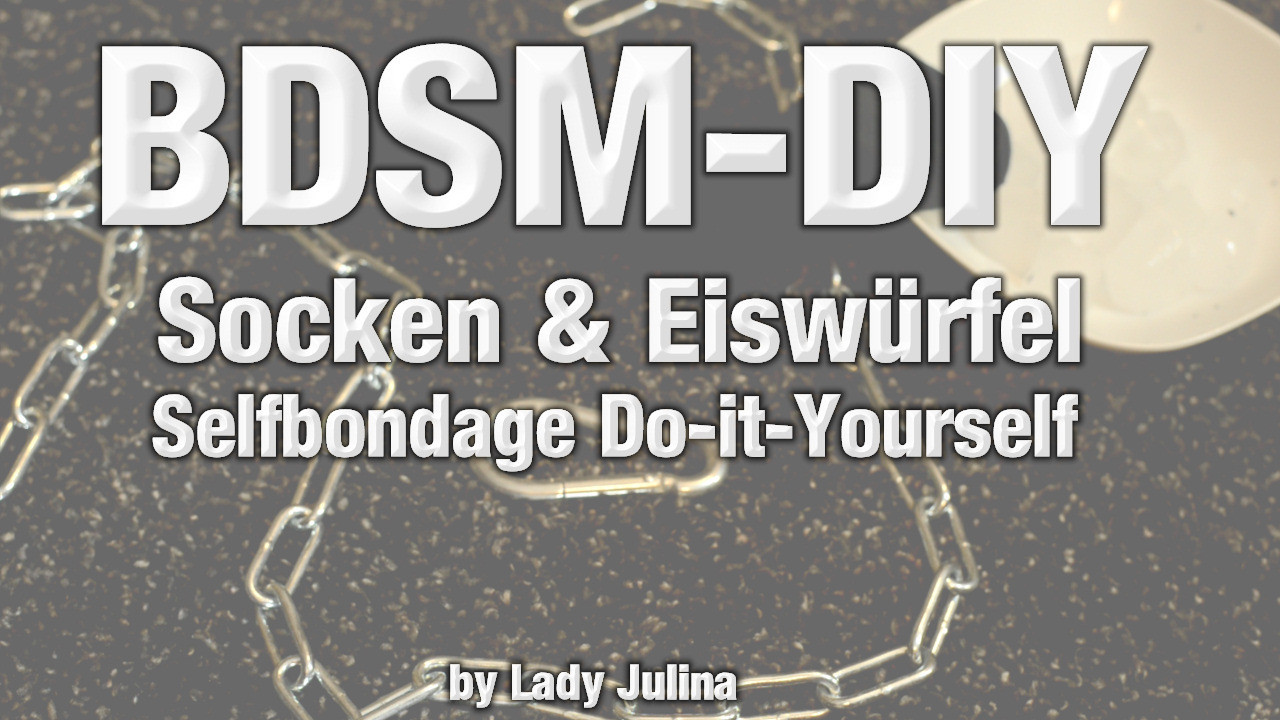 Bdsm-diy: çorap ve buz küpleriyle heyecan verici kendi kendine esaret