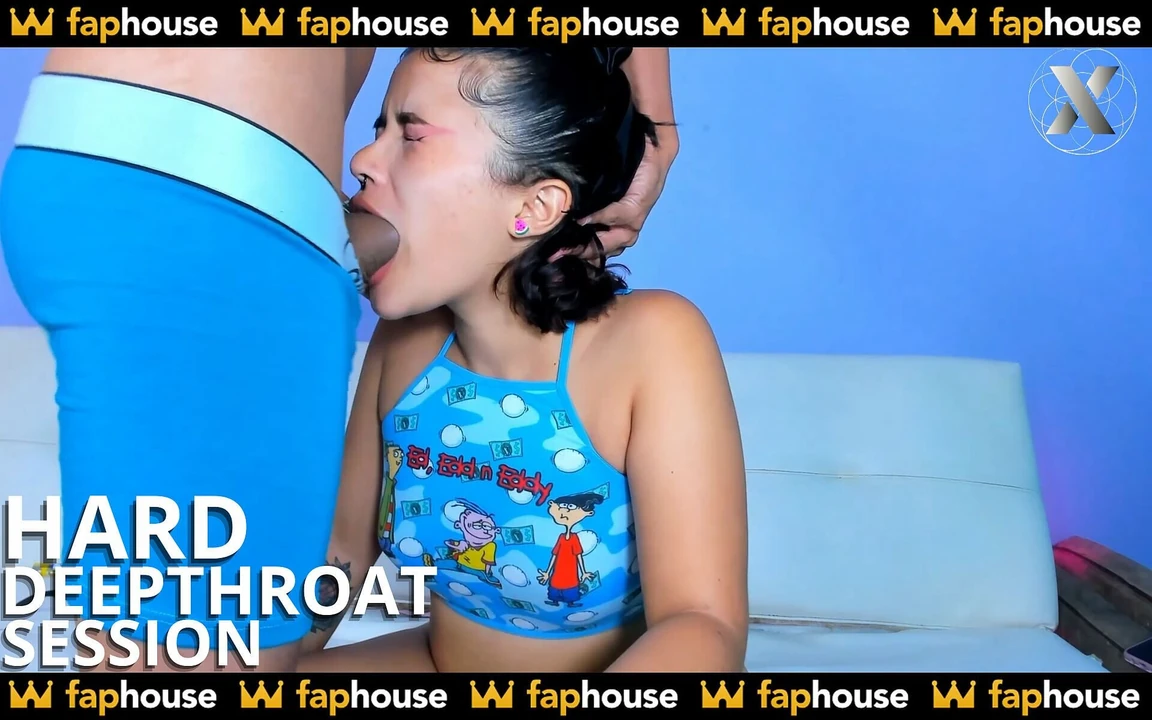 İnanılmaz bir çift tarafından güçlü derin yüz sikişi