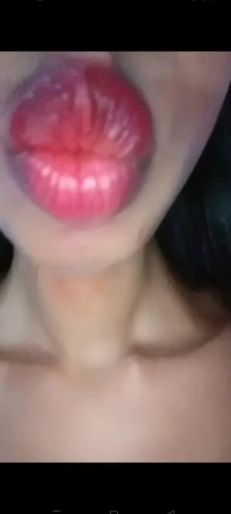 Ateşli seksi dudak yakın çekim