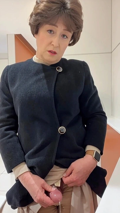 I did in the restroom.