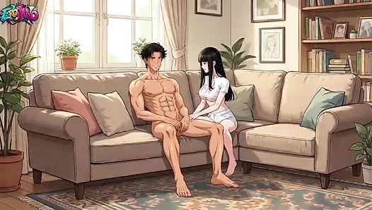Kız Arkadaşımın Kız Kardeşiyle (19) Hentai Anime Izlerken Onunla Yattım
