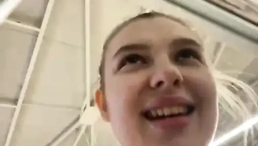 Extreme public fucking in the gym