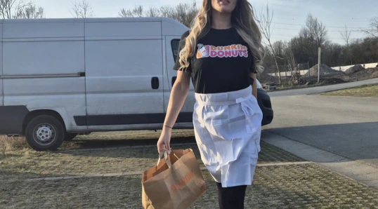 D Donuts Employee Picked Up From Work For Our First Date Ends With Glazed Pussy