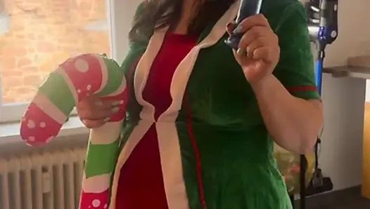 Santa Claus gives me new toys to make me