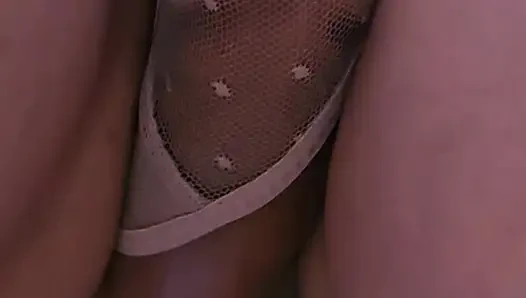 Underskirt CUM Hard Inside Her Panties On Crowded Train. Stranger's Dirty Fantasy