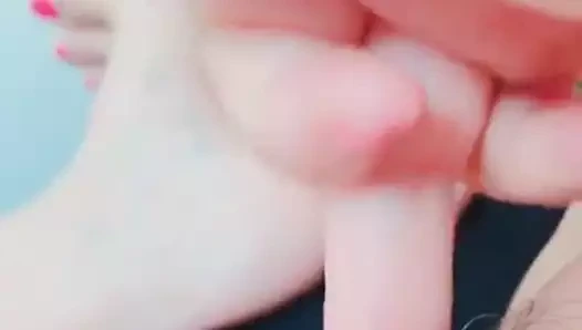 Parmağına şu boşalmaya bak