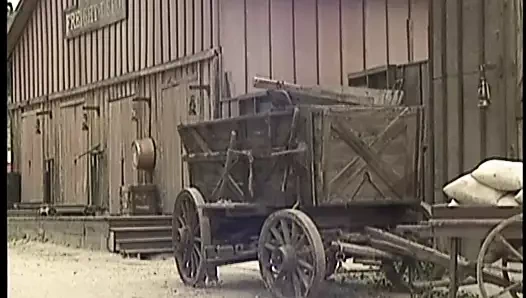 80'lerden muhteşem sarışın çöl barında büyük bir horoz alır