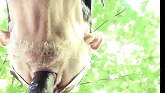 Dede berbat siyah çük içinde the park