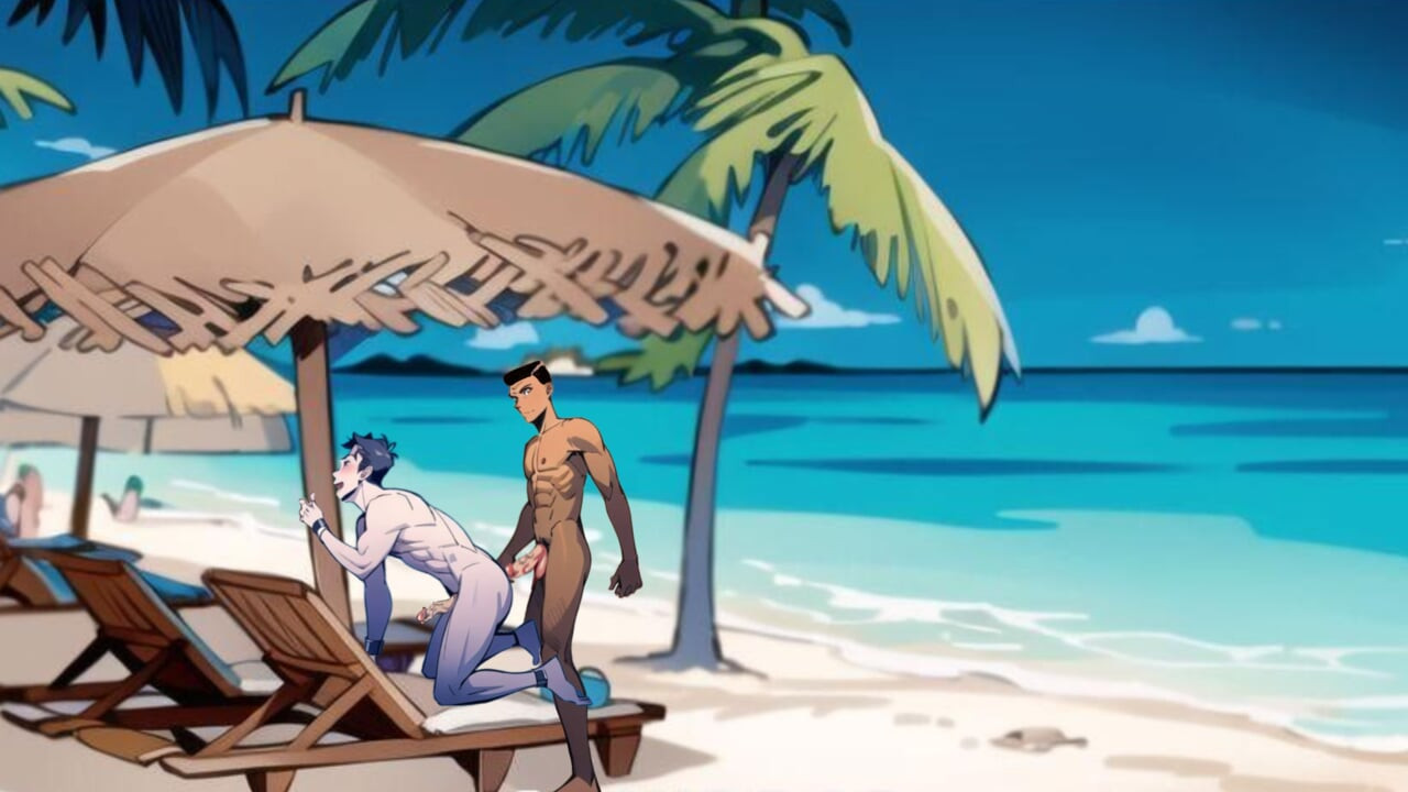 Irklararası eşcinsel çift plajda anal seks hentai çizgi film animasyonu
