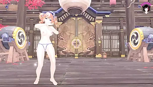 Genshin impact - barbara dansı (3 boyutlu hentai)