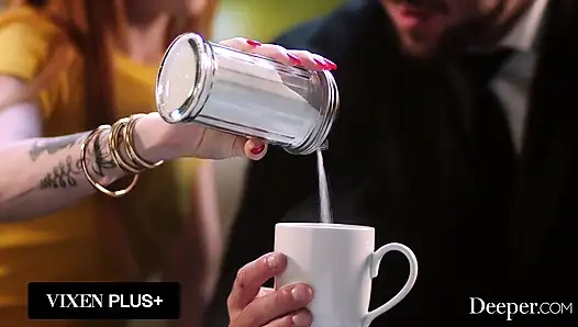 Derin. Minyon itaatkar kızıl saçlı madi collins anal sırasında fışkırtmayı bırakamıyor