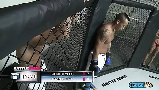 Ryan Blaze ceza için büyük götlü bir kaltağı sikmek zorunda