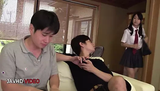 Japon amcık geniş, Asyalı gırtlağına kadar ıslak, Tokyo götü dolu - gerçeklerden daha sert sikişen jav klip