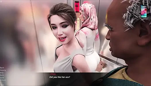 Yasmin üvey kız kardeşi Riya'yı asansörde yaşlı adamla eğlenirken yakaladı