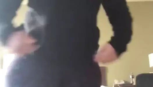 Beyaz sürtük sallama onu büyük göt