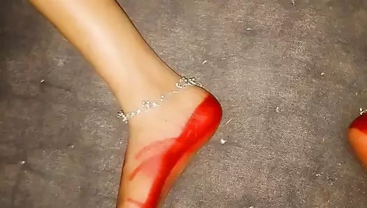 Ateşli kayınbiraderi ile Hintli seks