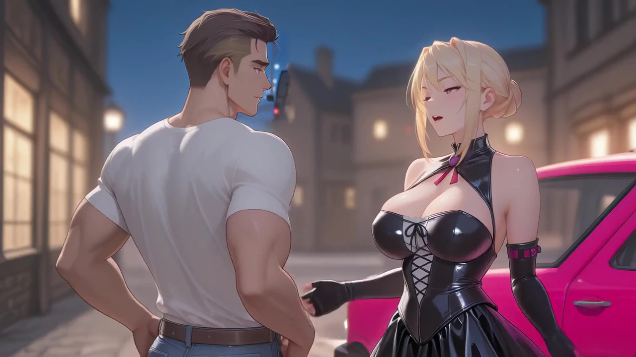 Sylvia Caught a Guy with a Huge Cock and Fucked Him Hard – Hentai Cosplay of Sylvia Van Hossen