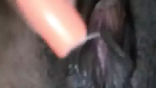 Siyah mastürbasyon çok kremsi