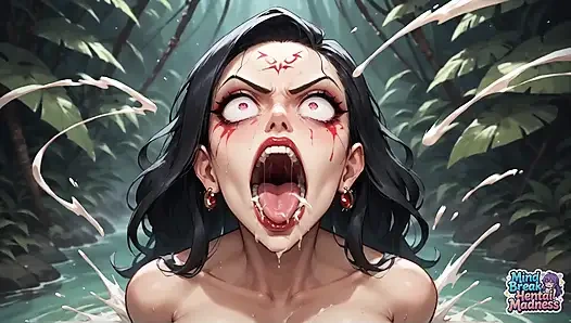 Çığlık atan ormanda orgazm: dört penis ve patlayıcı boşalma