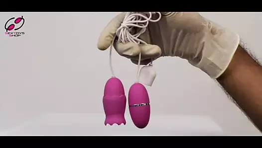 69toy.in'de kadın için 2'si 1 arada yalayıcı ve yumurta vibratör seks oyuncağı