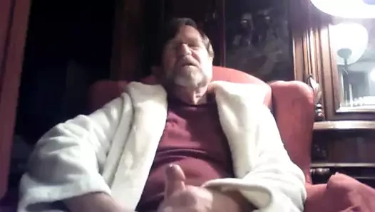 DADDY JERKS COCK & CUMS