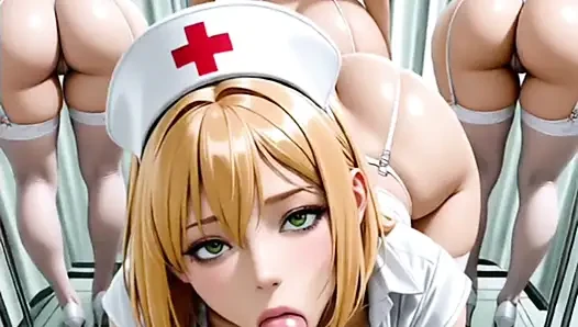 Hentai anime - hastanedeki kadınlarla