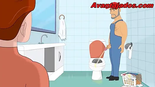 Eşcinsel göt yiyen tesisatçı