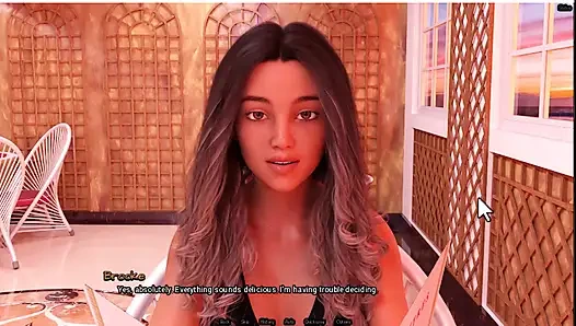 Radiant 6, garson bana göğüslerini gösteriyor