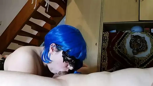 anime kız şehvetli süper özensiz deepthroating & top yalama