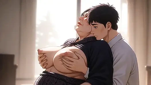 Üvey anne üvey oğlunu sikiyor