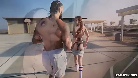 Basketball Honey koca sikli adam reality kings'e karşı