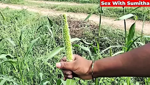 Sumitha ile komşu erkek arkadaşıyla açık havada çiftçi alanıyla en ateşli sikiş