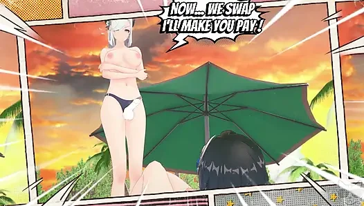 Yelan x Shenhe at the beach (genshin impact) P3 SEX
