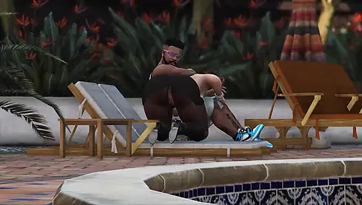 Gta 5 Franklin ve Amanda - balkondan bakarken yakalandı (bölüm 1)