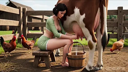 Dawn'ın nazik hasatı - İskandinav köylü evli kadın aşkını bekliyor (yapay zeka tarafından yaratılmış)