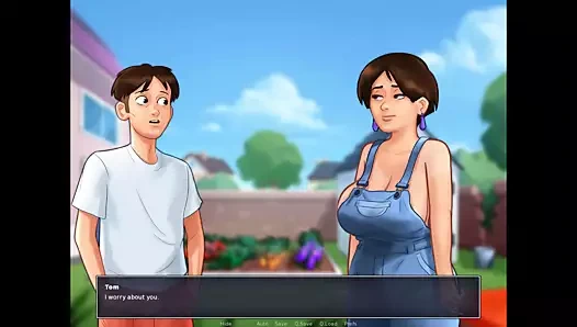 Yaz mevsimi efsanesi: milf göğüslerini sağıyor ve kasabadaki sütü satıyor - ep107