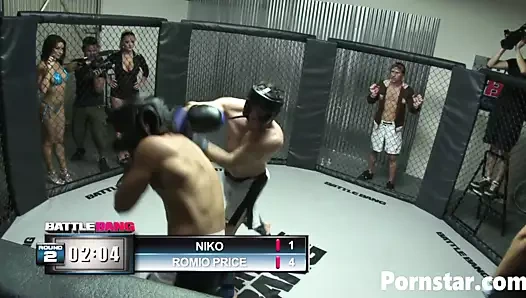 Sarışın güzellik sophie dee büyük göğüsleri ile boğmak boks kaybeden