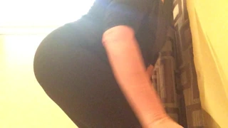 Spandex üzerinde büyük beyaz ganimet