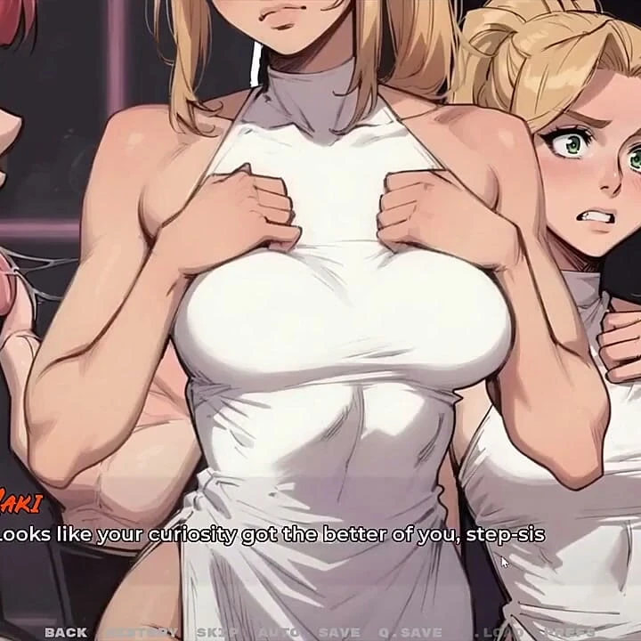 Yeni Kız Arkadaşım Tabu Hentai Oyunu Bölüm 63 İki Güzel Kız Kardeşim Kulüp Tuvaletinde Kocaman Siyah Bir Penis Sikiyor!