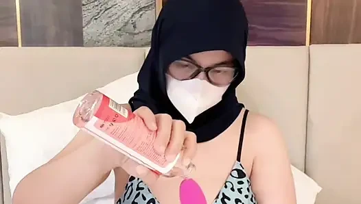 My Girl Playing In Bed Wearing Seductive Pajamas